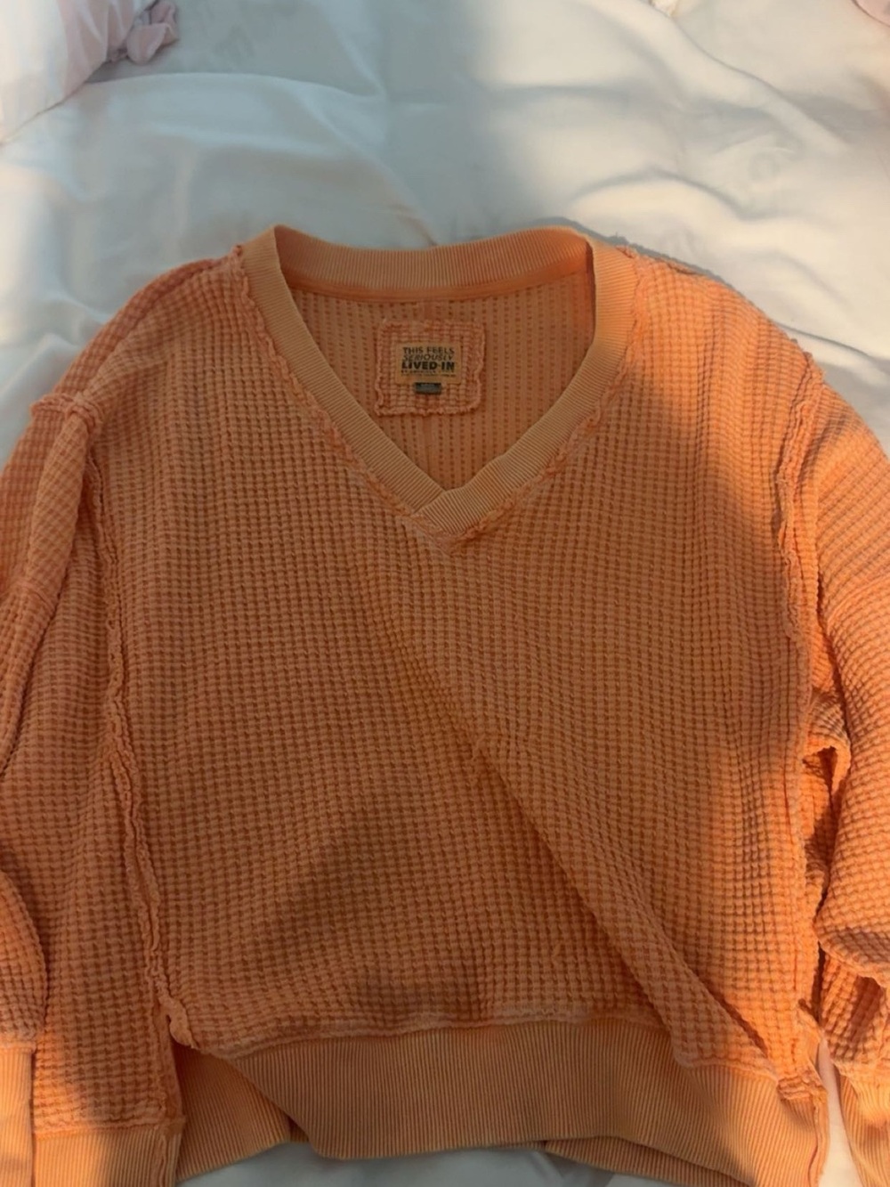 American eagle sweatshirt sweater oversized orange